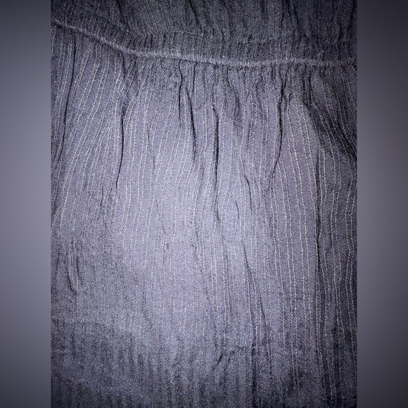 Loft Black Square Neck Puff Sleeve Dress Size Medium Petite - Picture 4 of 4